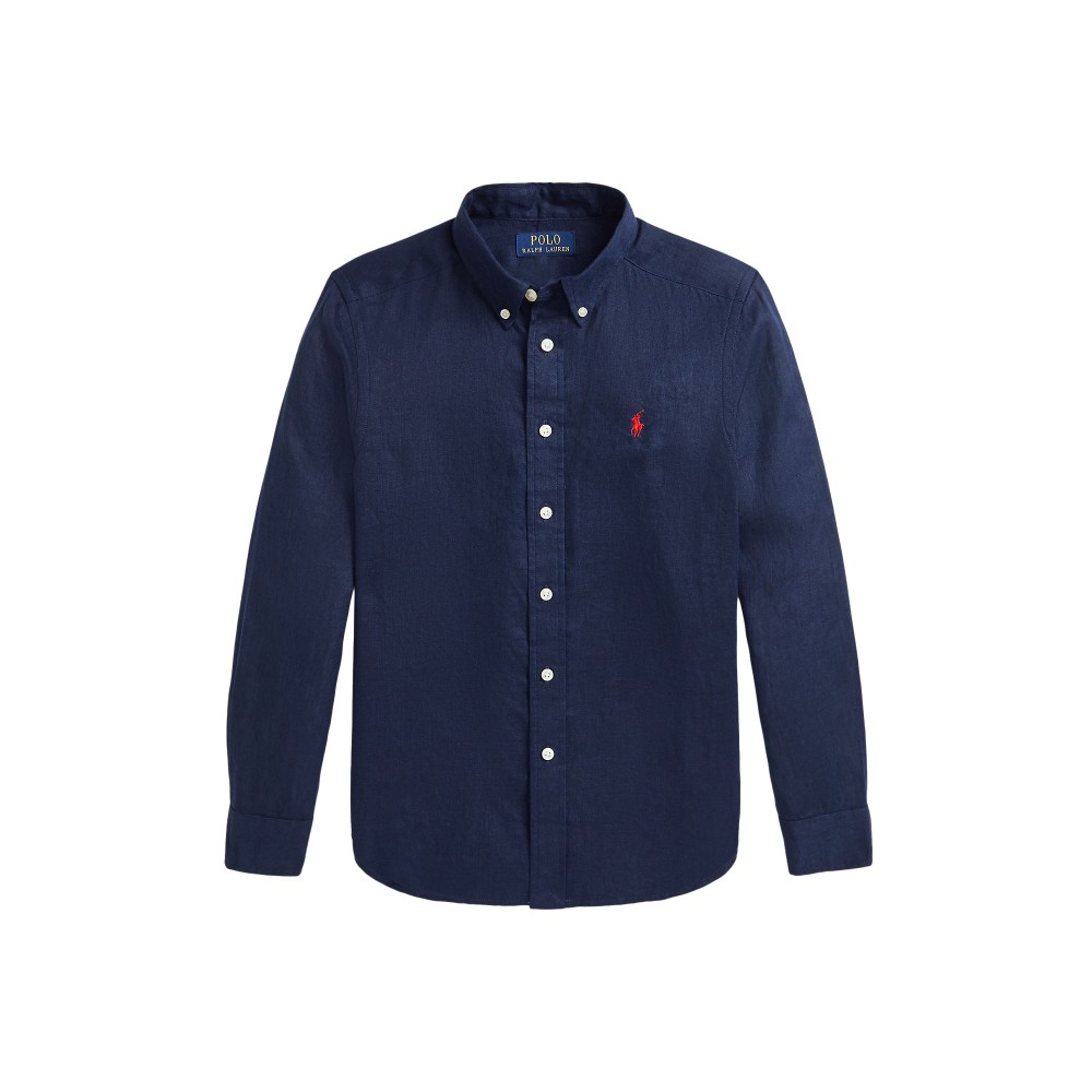 RALPH LAUREN Camicia blu...