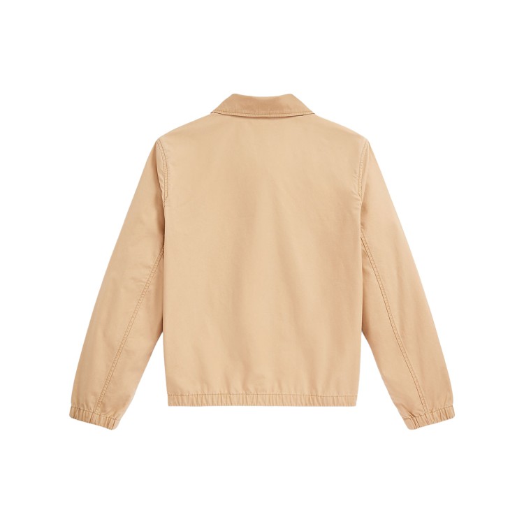 RALPH LAUREN Giacca beige in popeline di cotone bambini