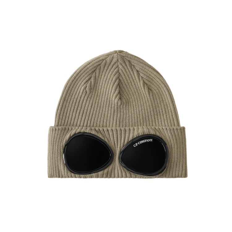 C.P. COMPANY Cappello khaki in lana con lenti bambini