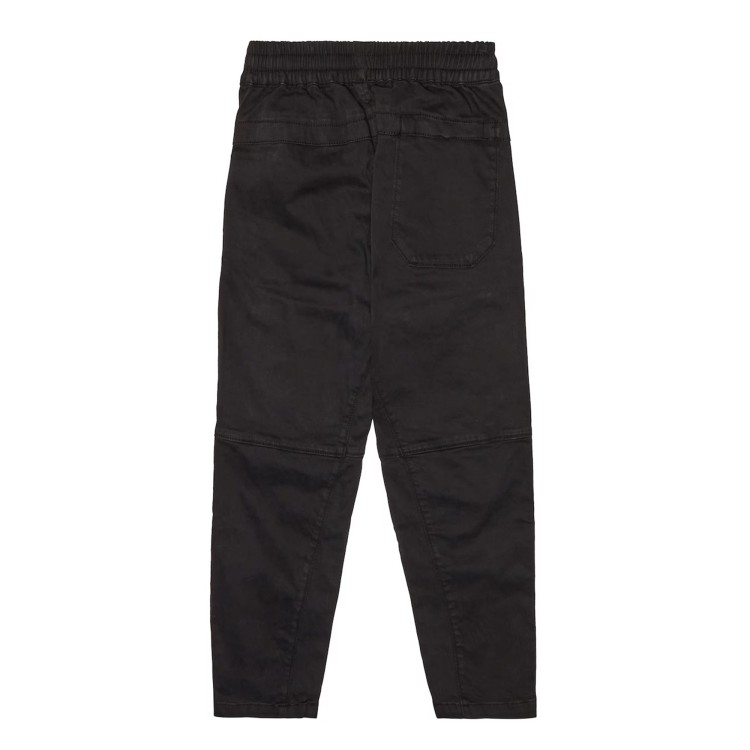 C.P. COMPANY Pantaloni neri con applicazione bambini