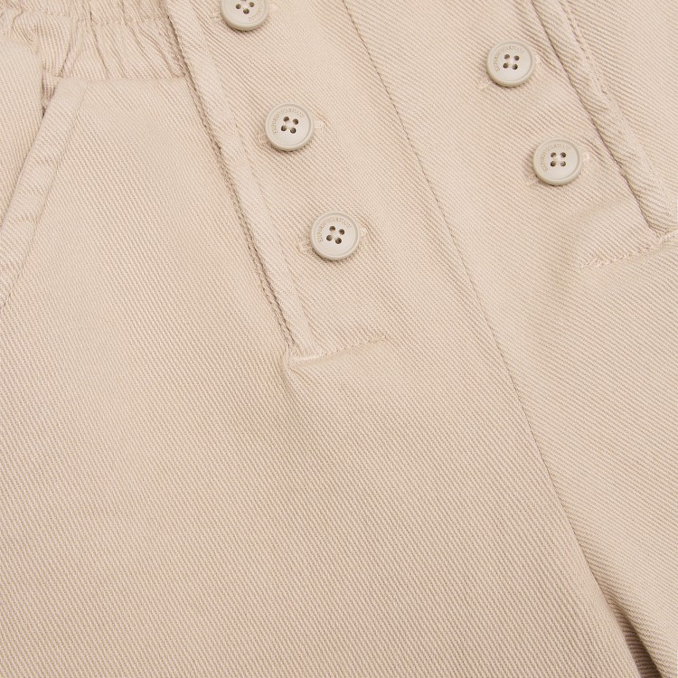 EMPORIO ARMANI Pantaloni beige con dettaglio bottoni bambina