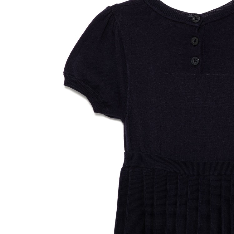 EMPORIO ARMANI Abito blu navy con logo bambina