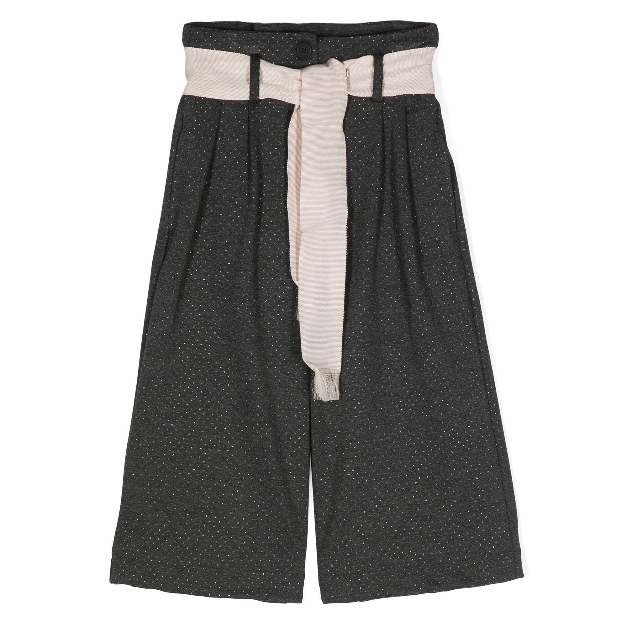 MONNALISA Pantalone grigio con lurex per bambina