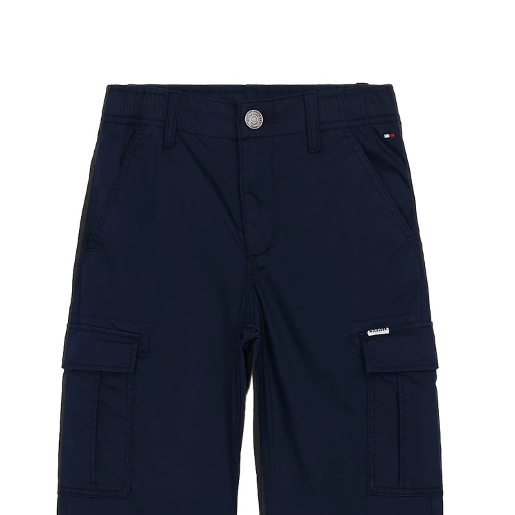 TOMMY HILFIGER Pantaloni blu navy cargo bambini