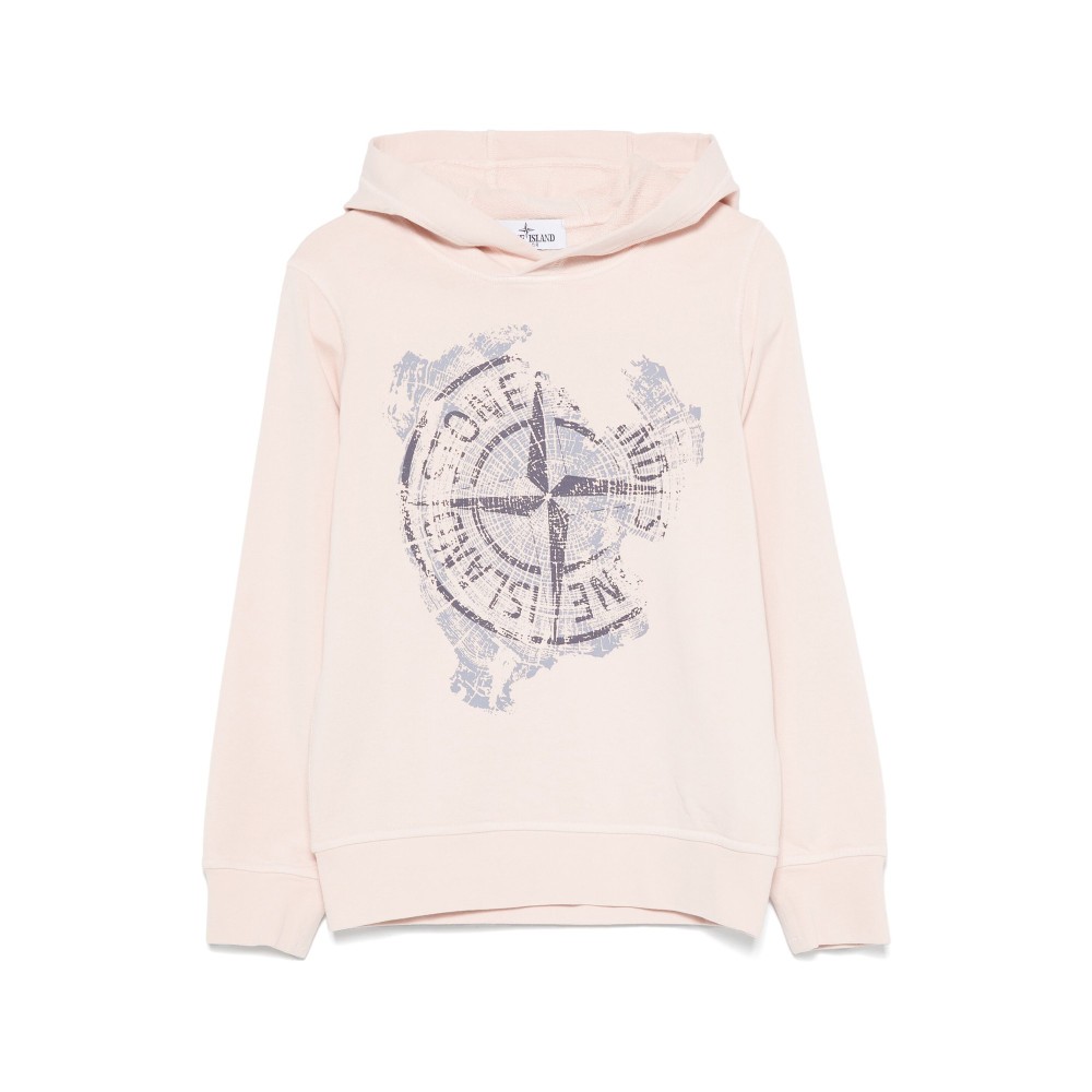 STONE ISLAND Felpa rosa...