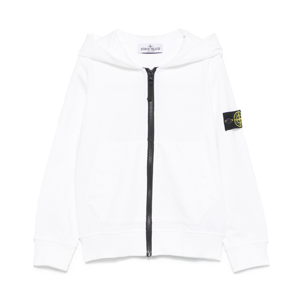 STONE ISLAND Felpa bianca...