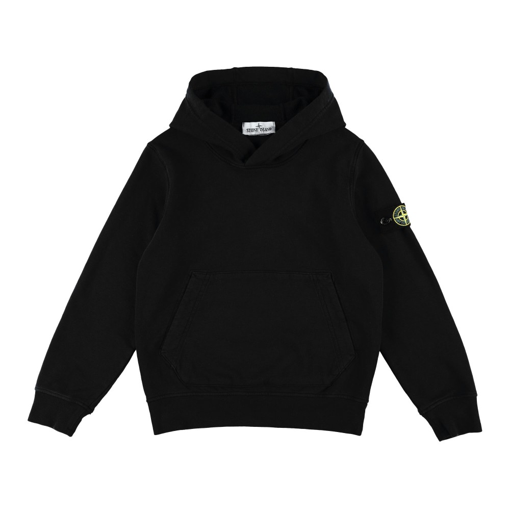 STONE ISLAND Felpa nera con...