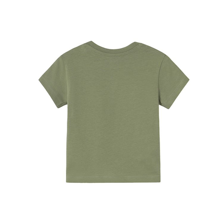 MAYORAL T-shirt verde con stampa giungla neonato