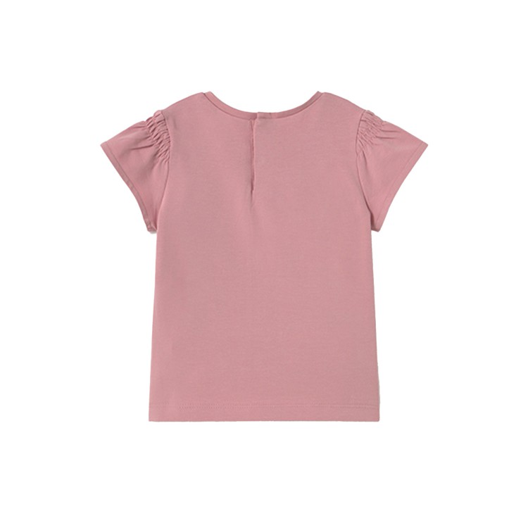 MAYORAL T-shirt rosa con stampa neonata