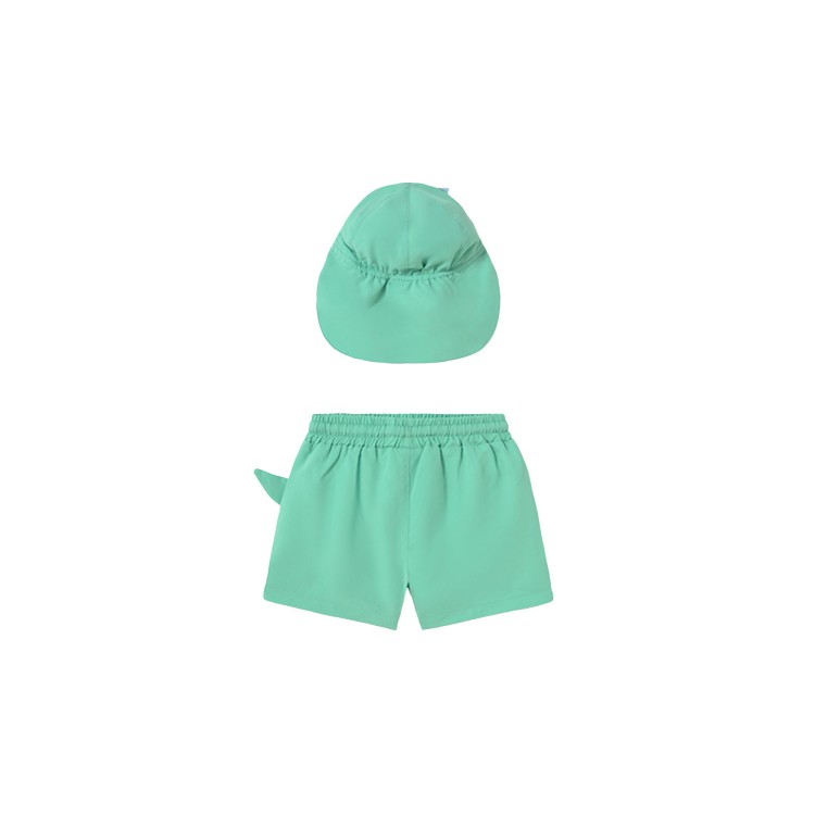 MAYORAL Costume verde con stampa e cappello neonato