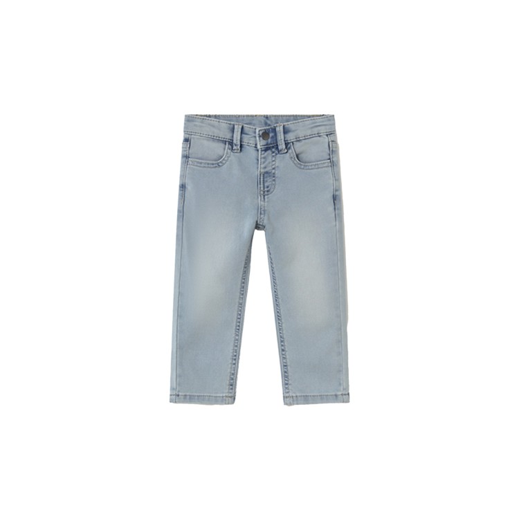 MAYORAL Jeans chiaro slavato aderente 5 tasche neonato