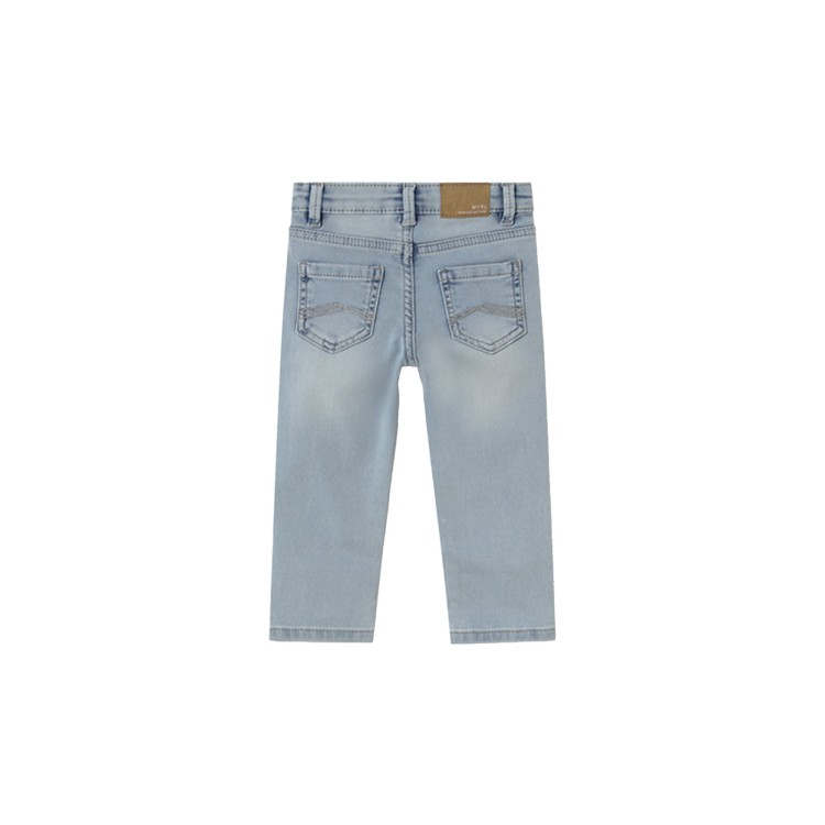 MAYORAL Jeans chiaro slavato aderente 5 tasche neonato