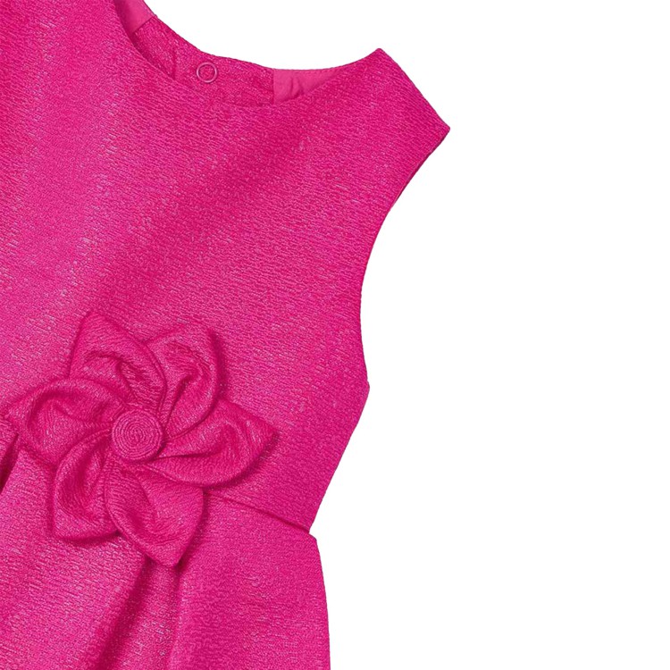 MAYORAL Abito magenta strutturato con applicazione bambina