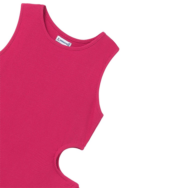 MAYORAL Abito fucsia con cut-out bambina