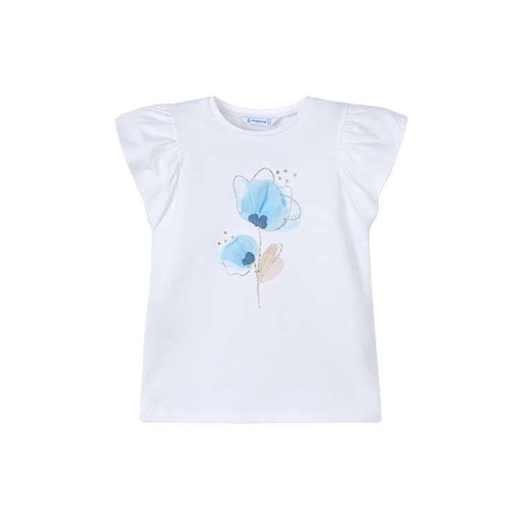 MAYORAL T-shirt con stampa frontale bambina