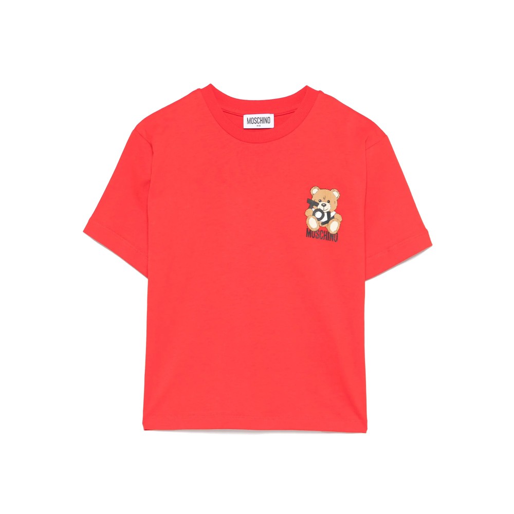 MOSCHINO T-shirt rossa con...