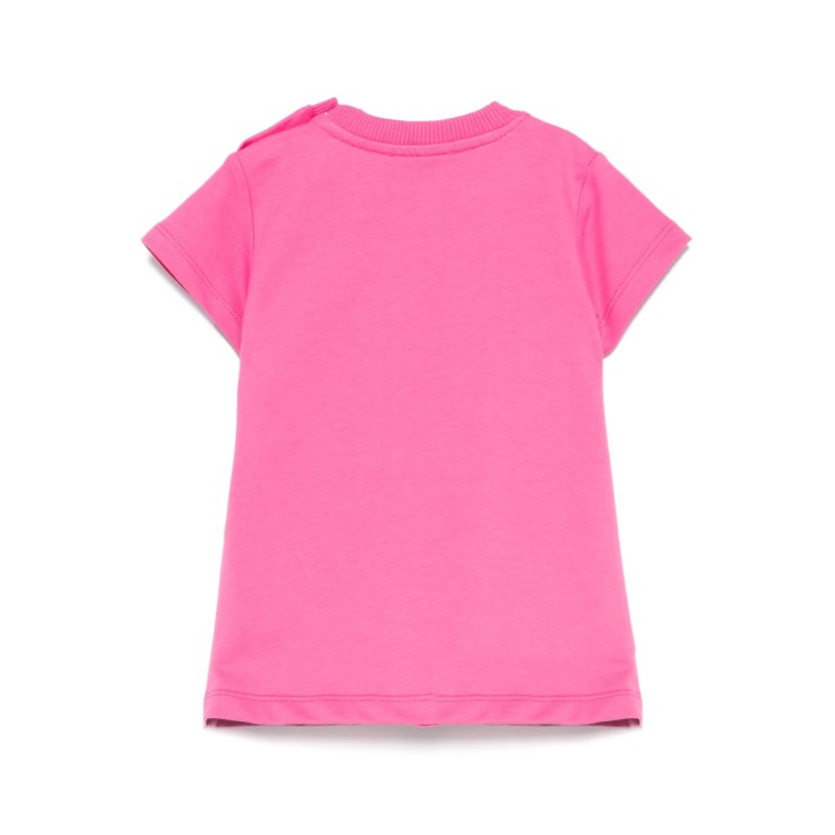 MOSCHINO Abito fucsia con stampa Teddy neonata