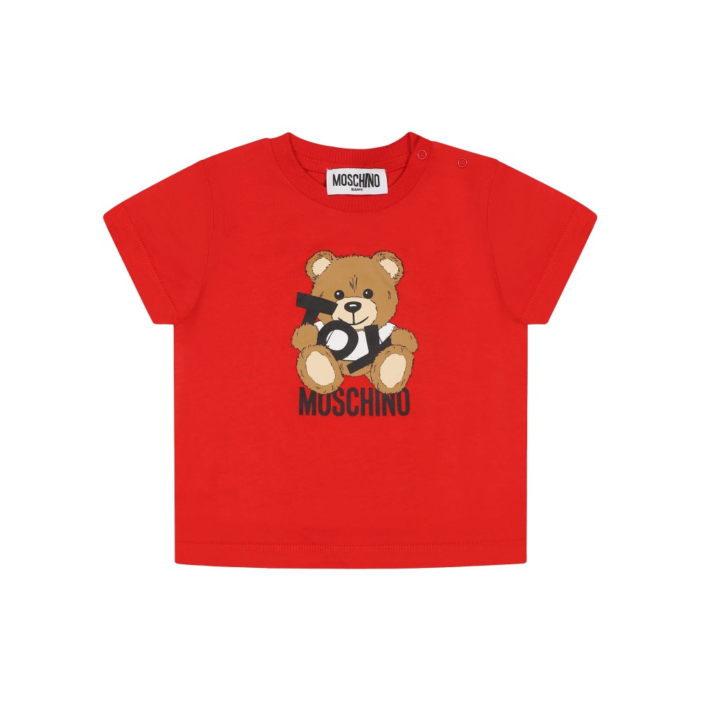 MOSCHINO T-shirt rossa con...