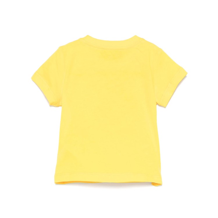 MOSCHINO T-shirt gialla con stampa Teddy neonati