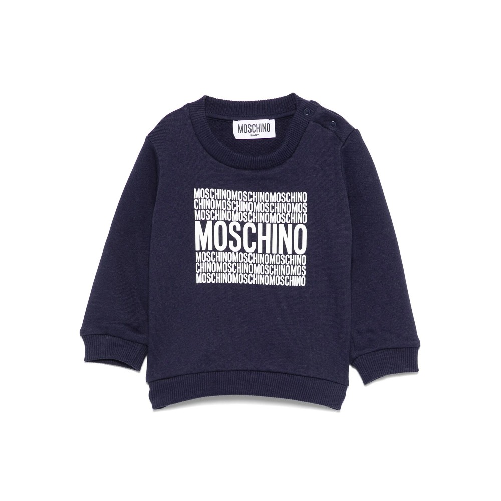 MOSCHINO Felpa blu navy...