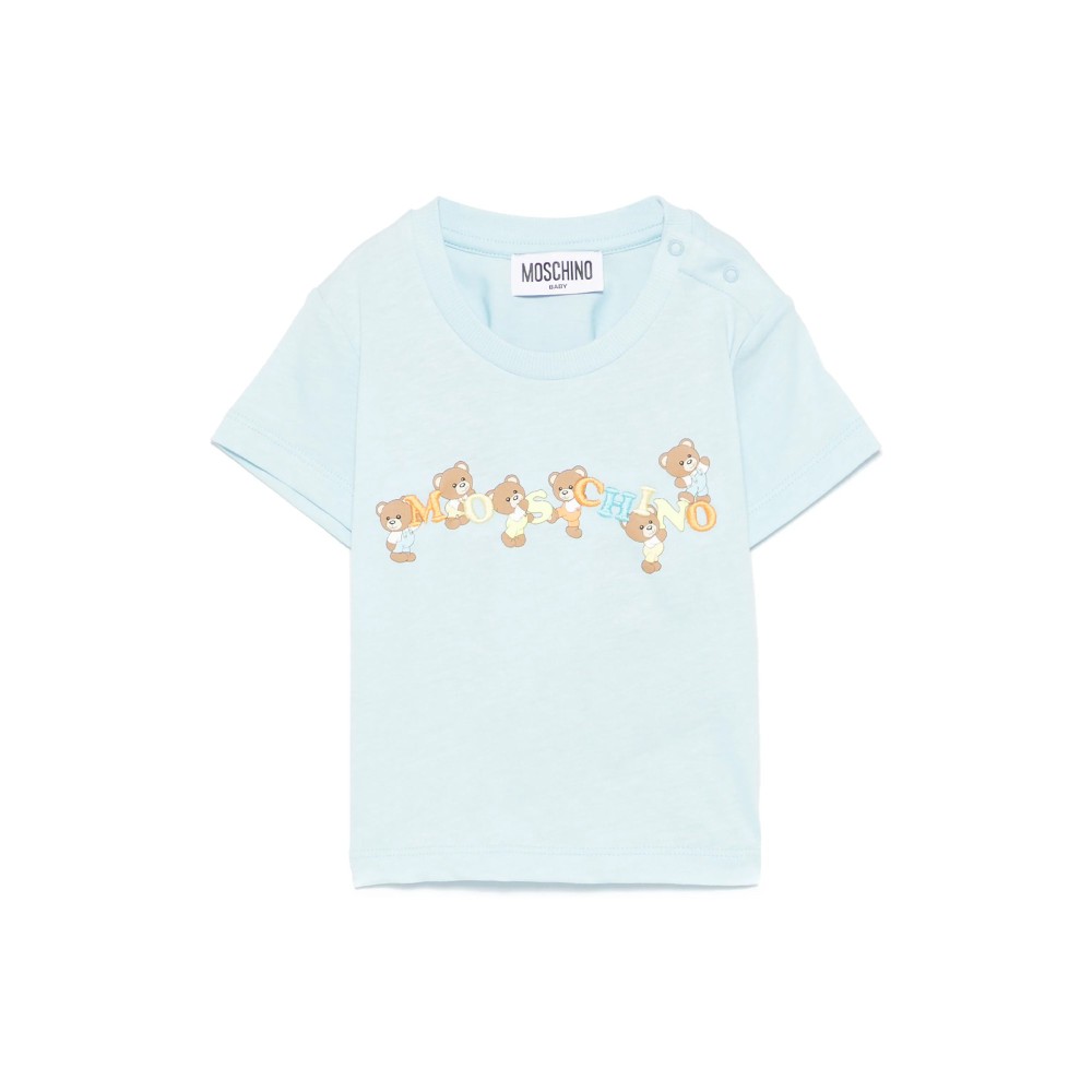 MOSCHINO T-shirt celeste...