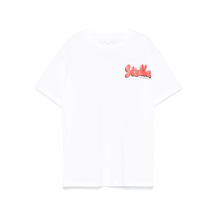 STELLA McCARTNEY T-shirt bianca stampata bambina