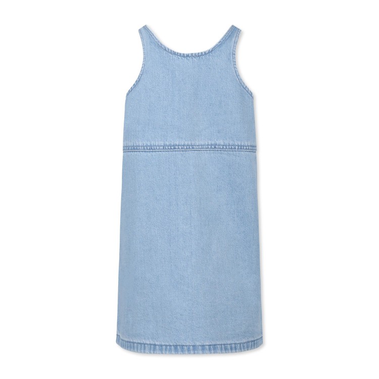 STELLA McCARTNEY Abito denim con decorazione gioiello bambina