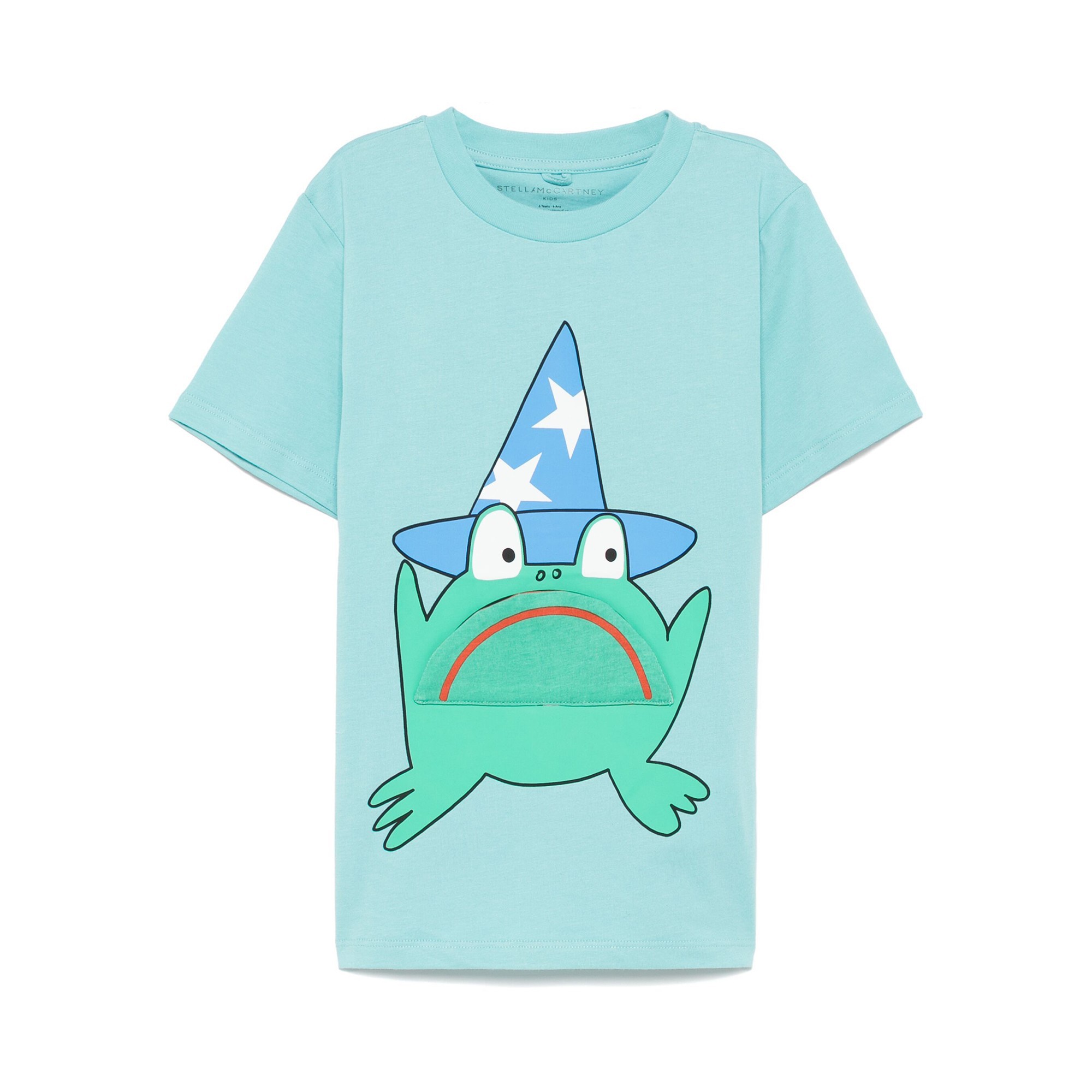 STELLA McCARTNEY T-shirt azzurra con stampa bambina