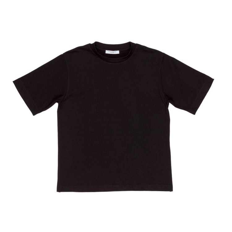 PAOLO PECORA T-shirt nera con logo bambino