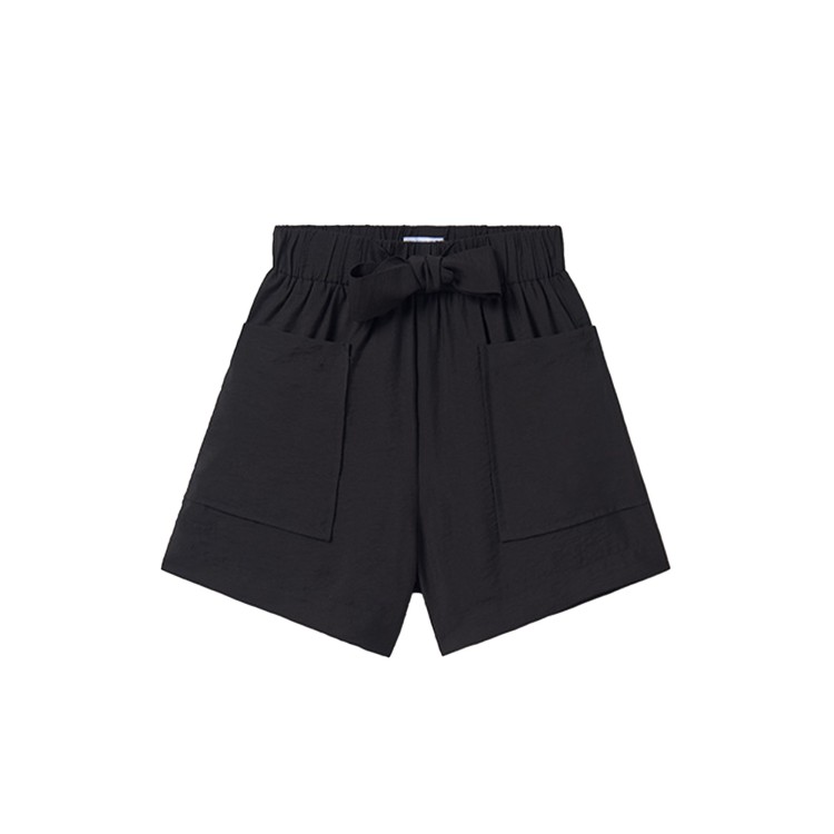 MAYORAL Shorts neri con coulisse bambina