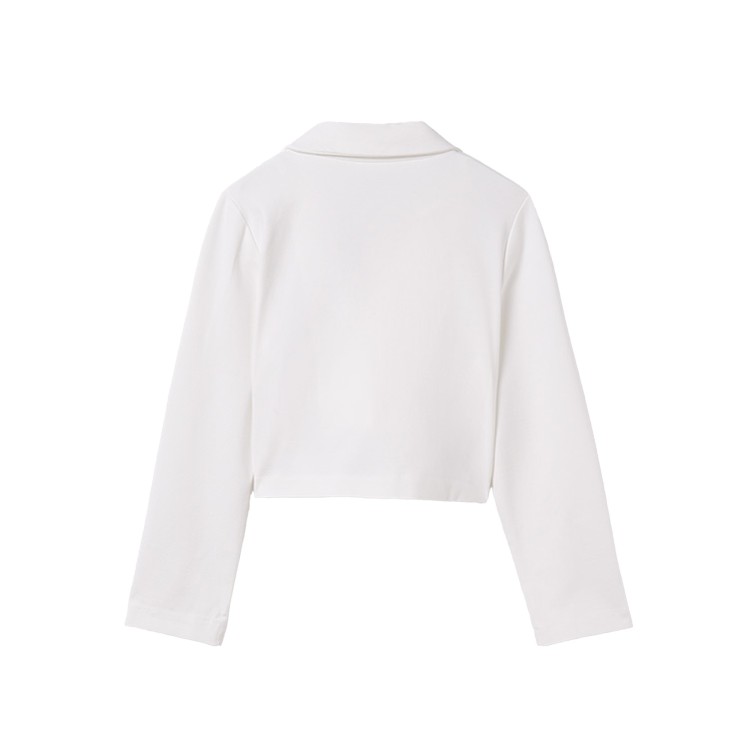 MAYORAL Blazer bianco cropped bambina