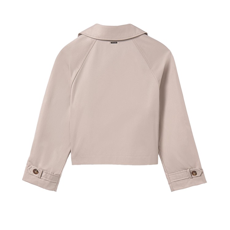 MAYORAL Giacca trench beige cropped bambina