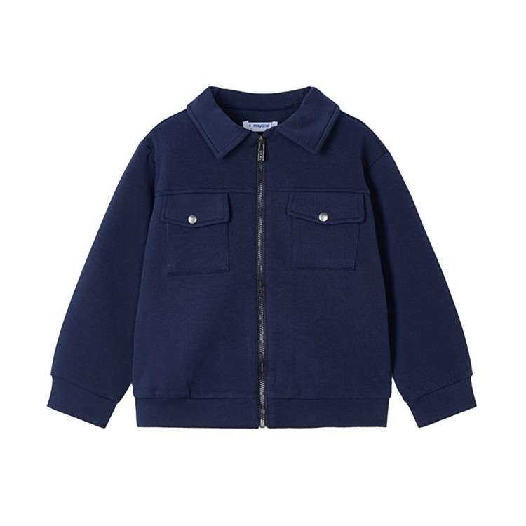 MAYORAL Giacca blu navy interlock bambino