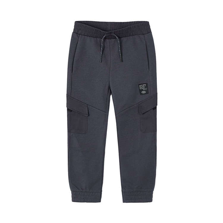 MAYORAL Pantaloni antracite cargo morbidi bambino