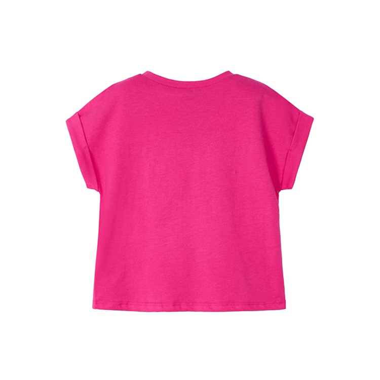 MAYORAL T-shirt magenta con cuore cut-out bambina