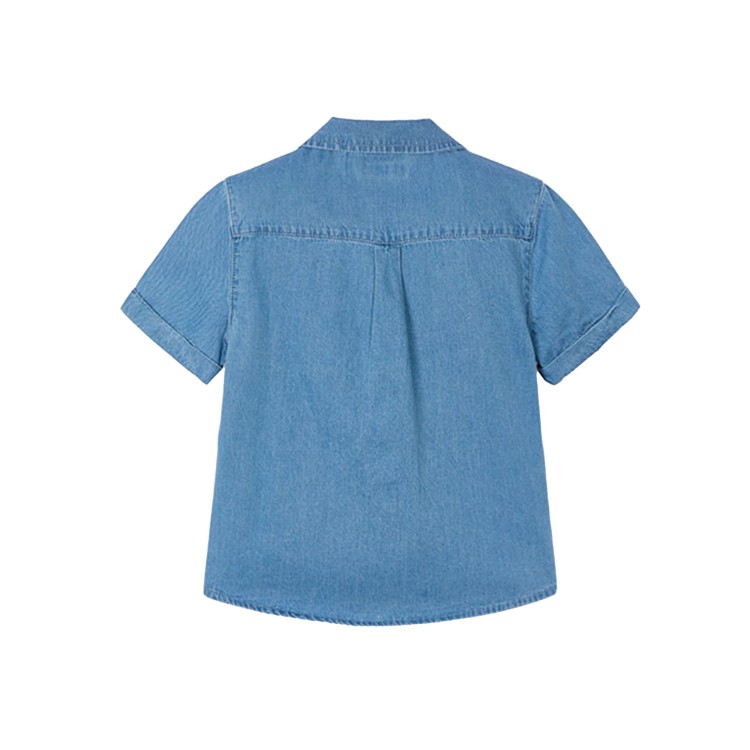 MAYORAL Camicia in denim a maniche corte bambino