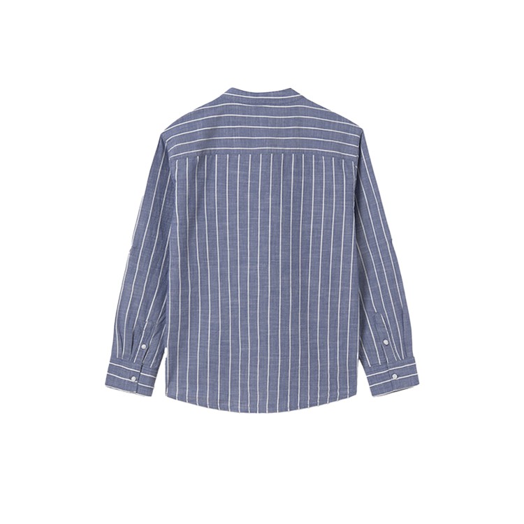 MAYORAL Camicia a righe con colletto alla coreana bambino