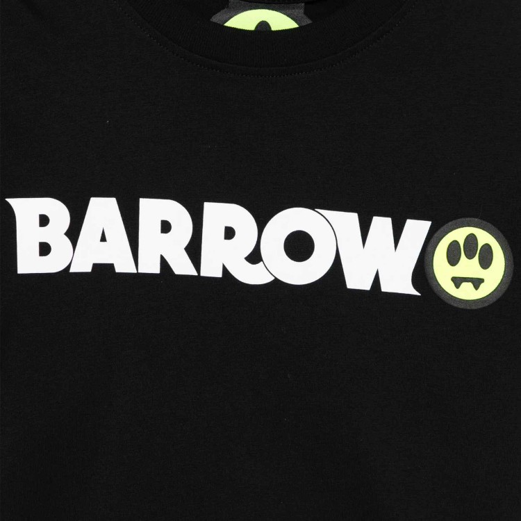 BARROW T-shirt nera con logo bambini