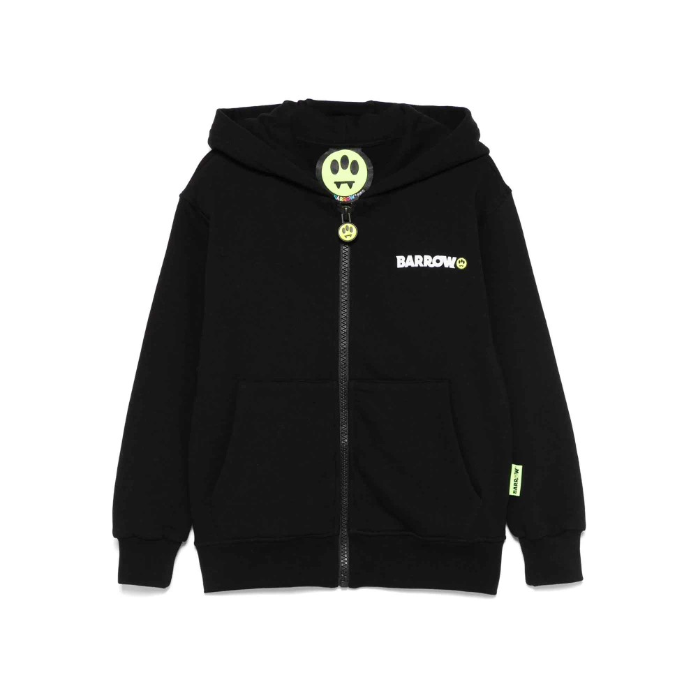 BARROW Felpa nera full-zip...