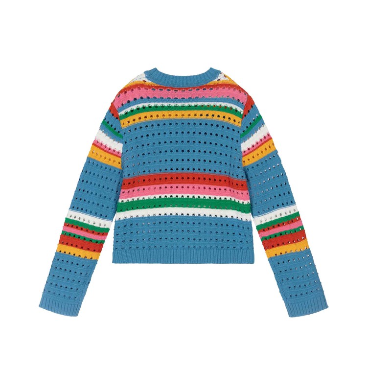 STELLA McCARTNEY Maglione multicolor in cotone a righe bambina