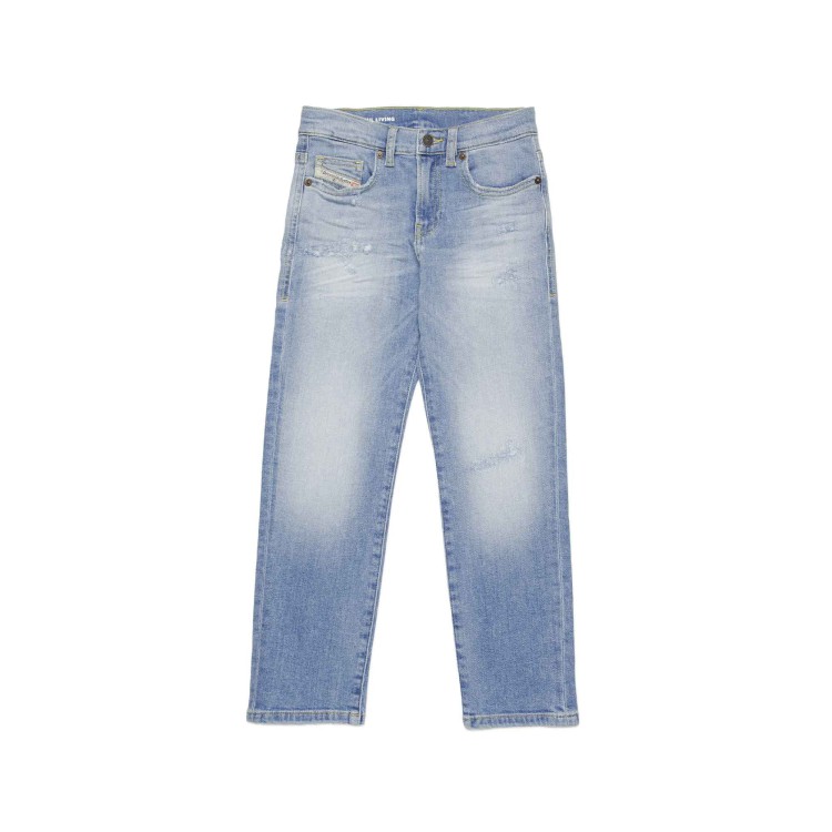 DIESEL Jeans dritti con dettagli strappati bambino