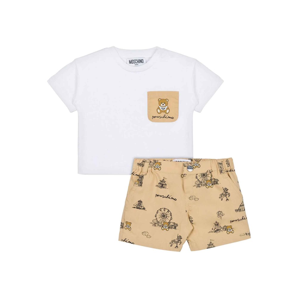 MOSCHINO Set shorts beige e...