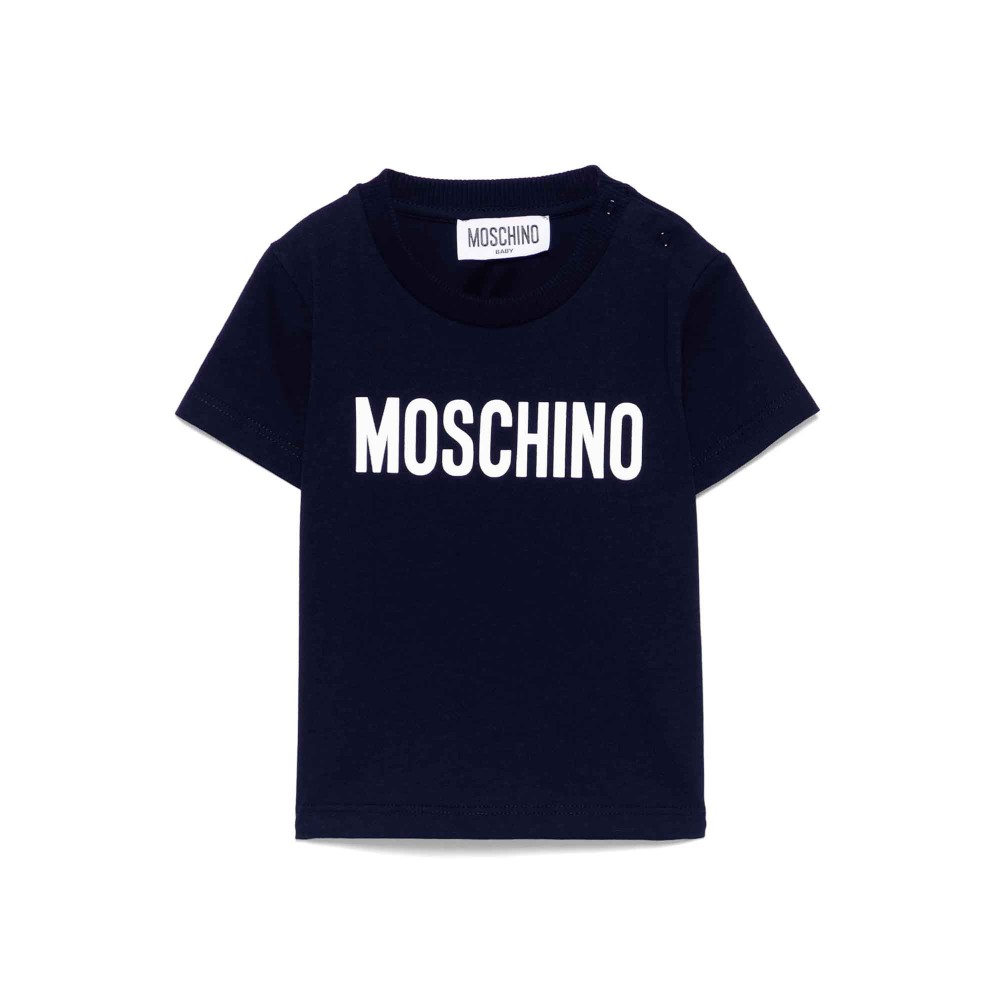 MOSCHINO T-shirt blu con...