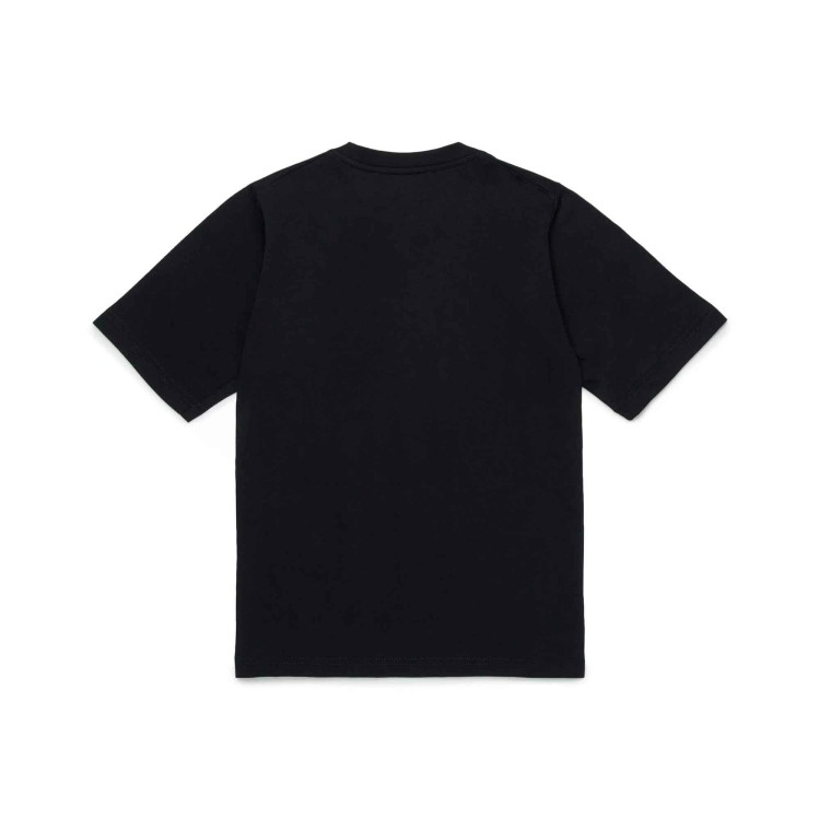 DSQUARED T-shirt nera con stampa frontale bambini