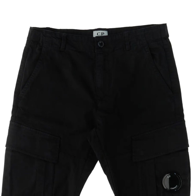 C.P. COMPANY Pantalone nero cargo Lens bambino