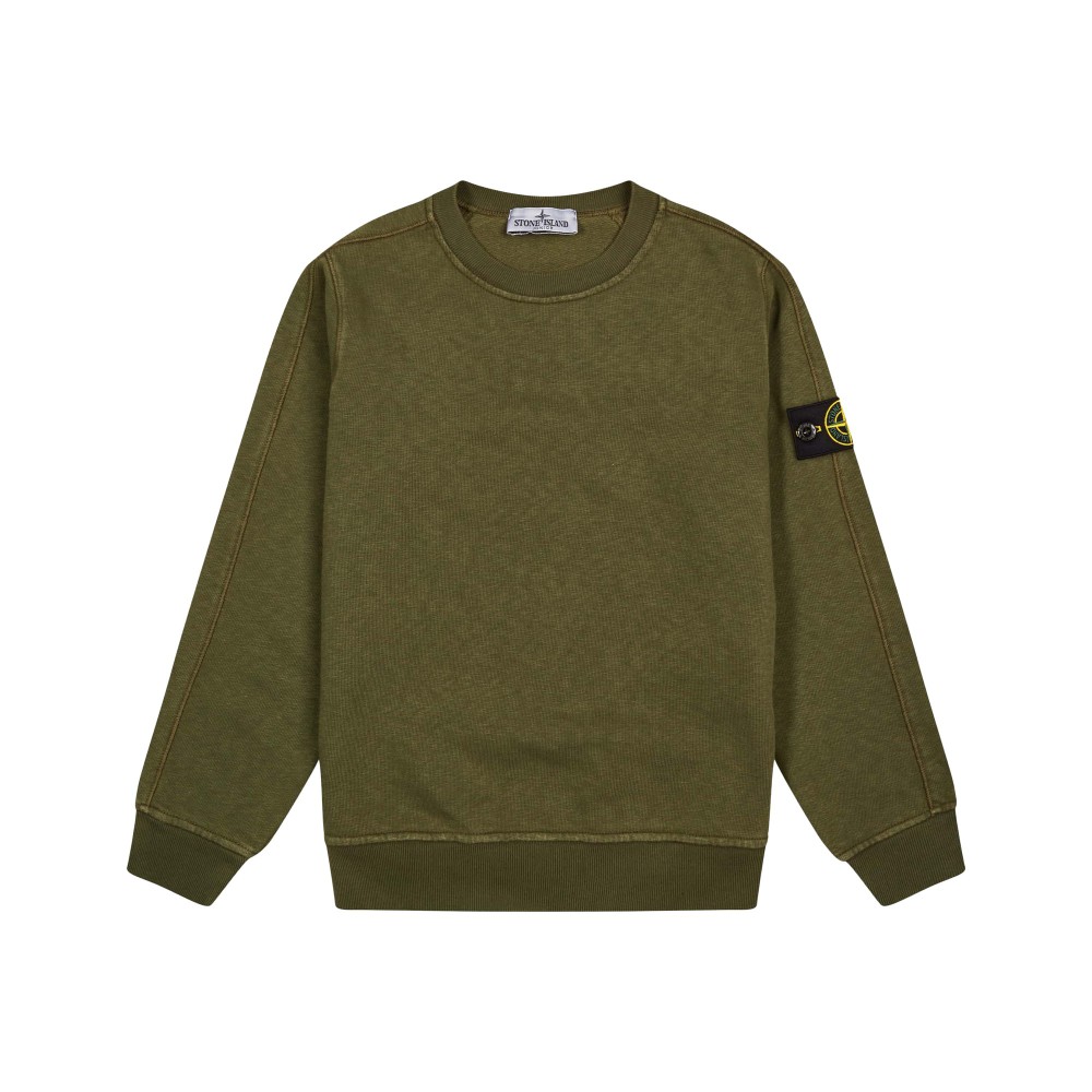 STONE ISLAND Felpa verde...