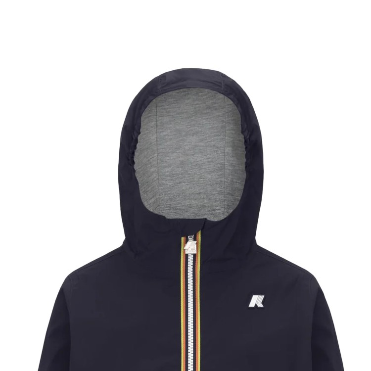 K-WAY Giacca blu navy antivento foderata bambini