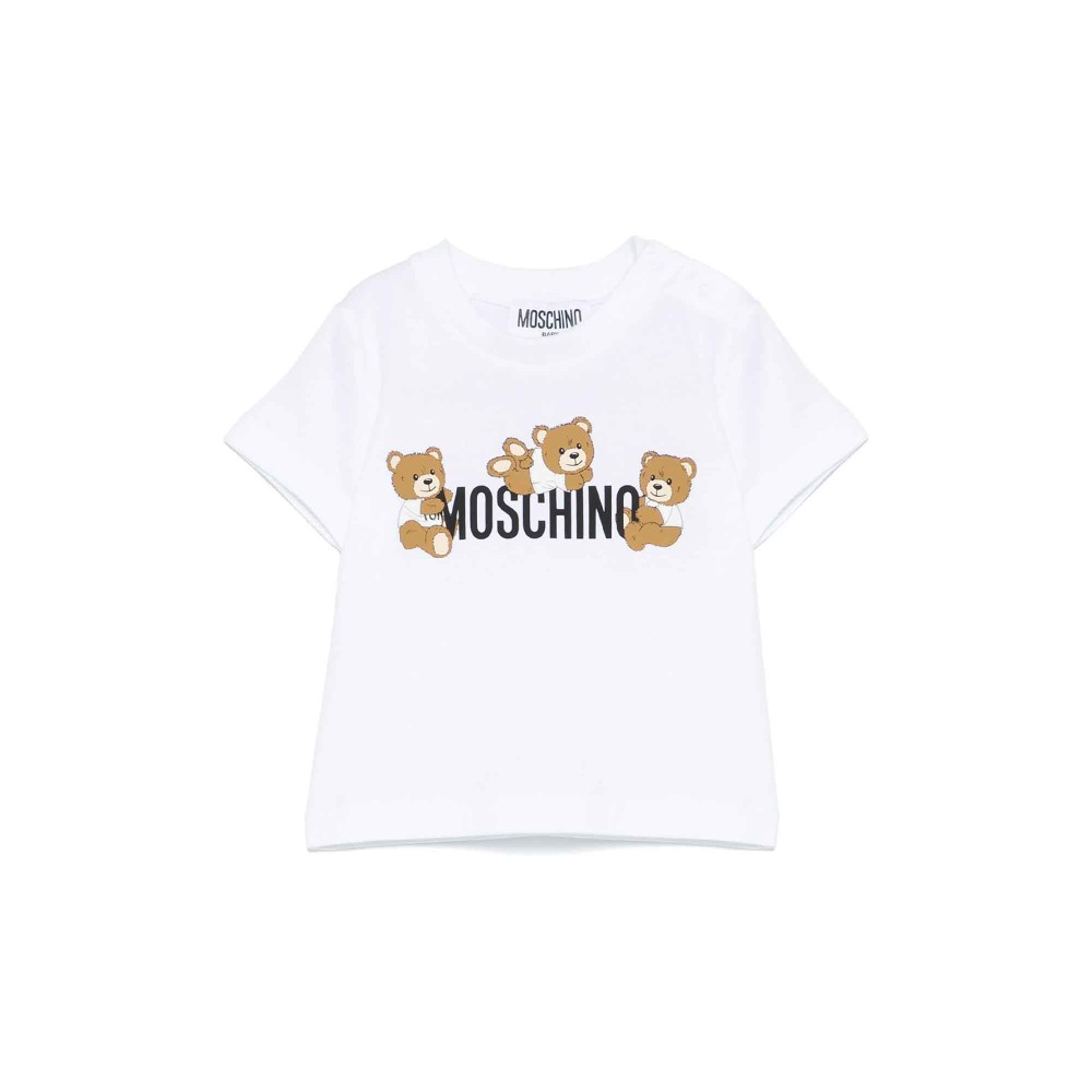 MOSCHINO T-shirt bianca con...