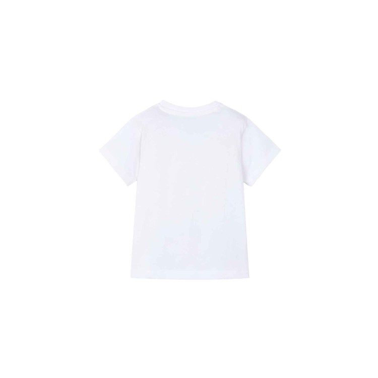 MAYORAL T-shirt bianca con applicazione lenticolare bambino