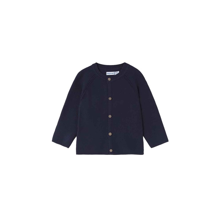 MAYORAL Cardigan blu navy in maglia neonato